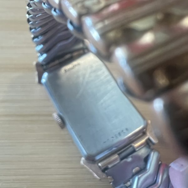 Bulova mens tank mechanical wind up watch rose gold plated circa 1940’s - Image 4