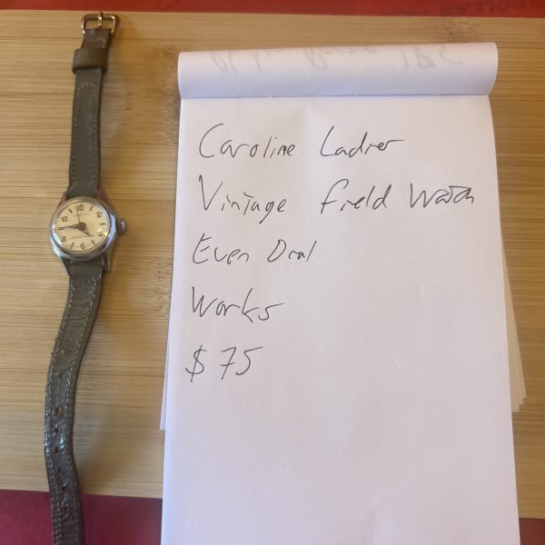 Caroline ladies mechanical wind up field watch with even dial - Image 6