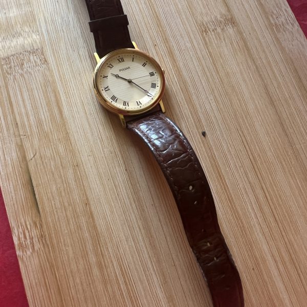 Pulsar men’s quartz round dial dress watch ref v501-9a90 - Image 3