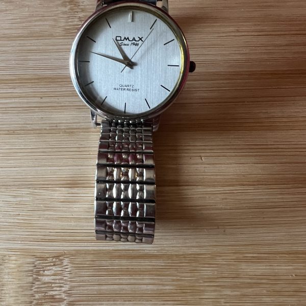 OMAX large dial stainless steel men’s quartz watch - Image 2