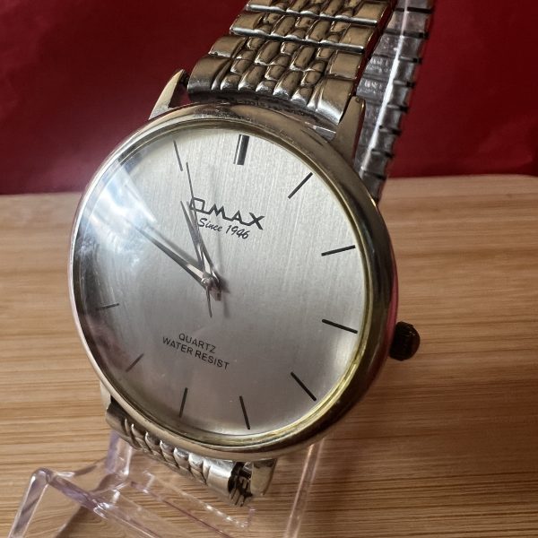 OMAX large dial stainless steel men’s quartz watch - Image 5