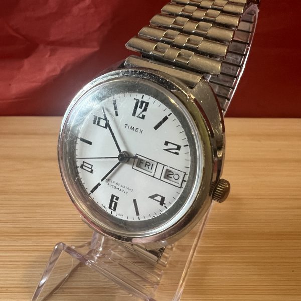 1976 Timex Viscount men’s automatic watch day date - Image 7