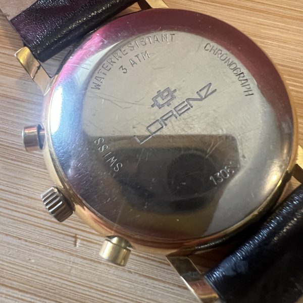 Lorenz Men’s gold tone Chronograph mechanical Vajoux/eta 7760 ref 13060b - Image 3