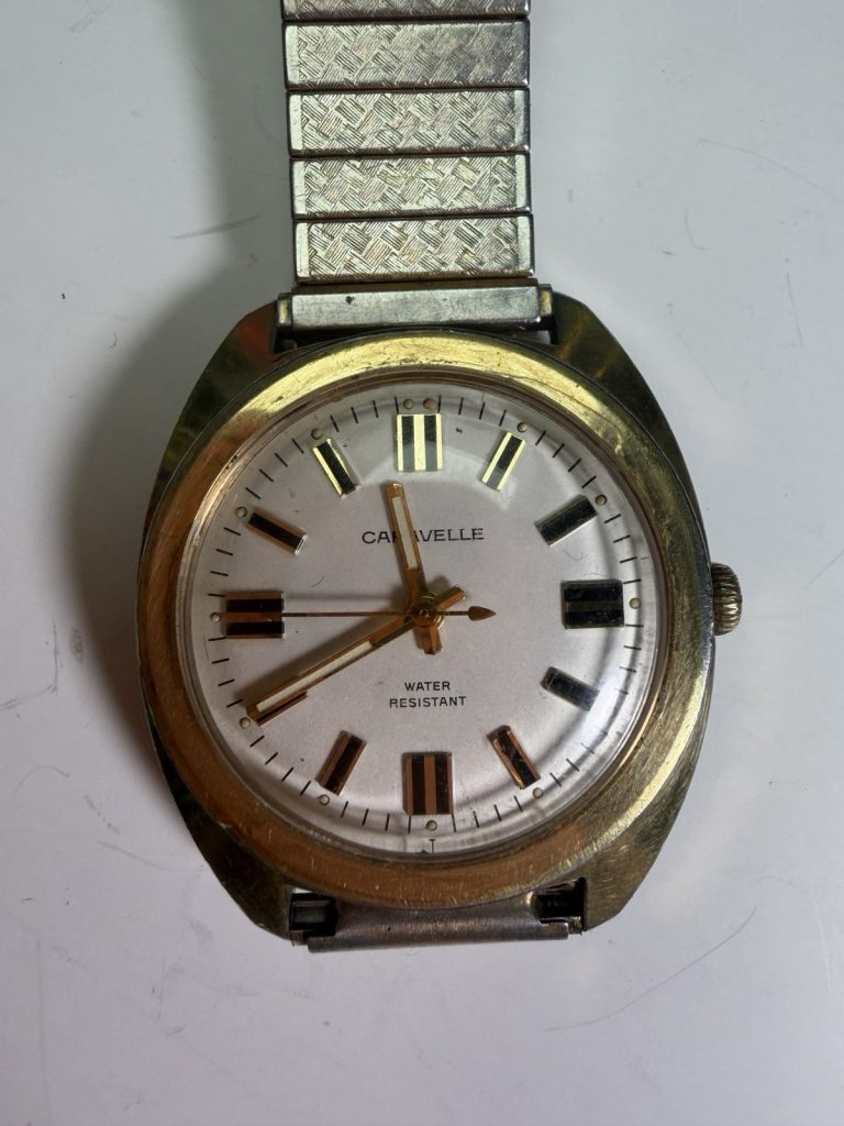 Caravelle 1974 Three Hander Men’s Windup Watch
