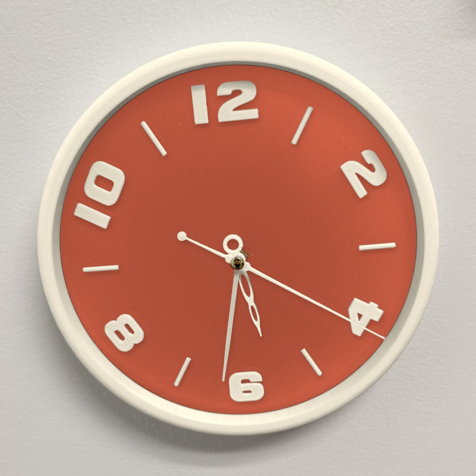 TTS Clockwerque TTSC-1 wall clock Terracotta orange