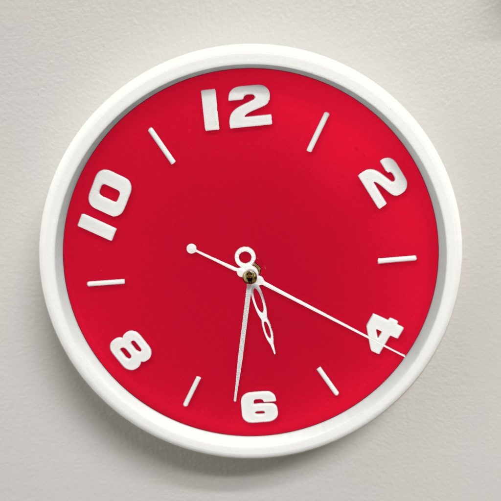 TTS Clockwerque TTSC-1W series wall clock W03 Red